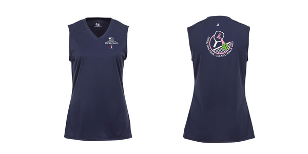 2025 - OPTION 2- Special Edition Dink for Pink Islandwalk Pickleball Ladies Performance Sleeveless Tank