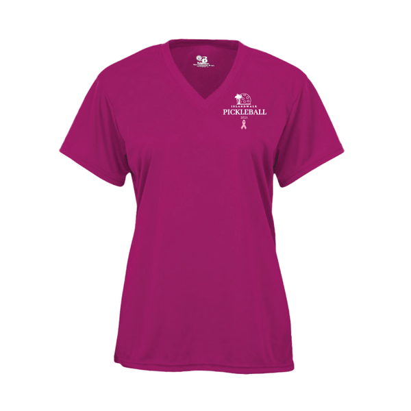 2025 - OPTION 2 -Special Edition Dink for Pink Islandwalk Pickleball Ladies Performance T-Shirt