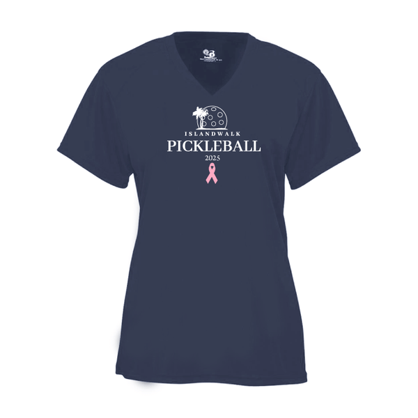 2025 - OPTION 1 -Special Edition Dink for Pink Islandwalk Pickleball Ladies Performance T-Shirt