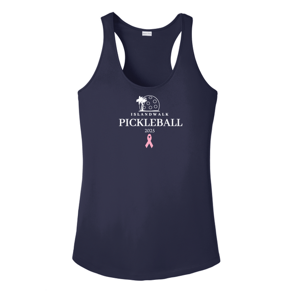 2025 - Option 1 - Special Edition Dink for Pink Islandwalk Pickleball Ladies Performance Racerback