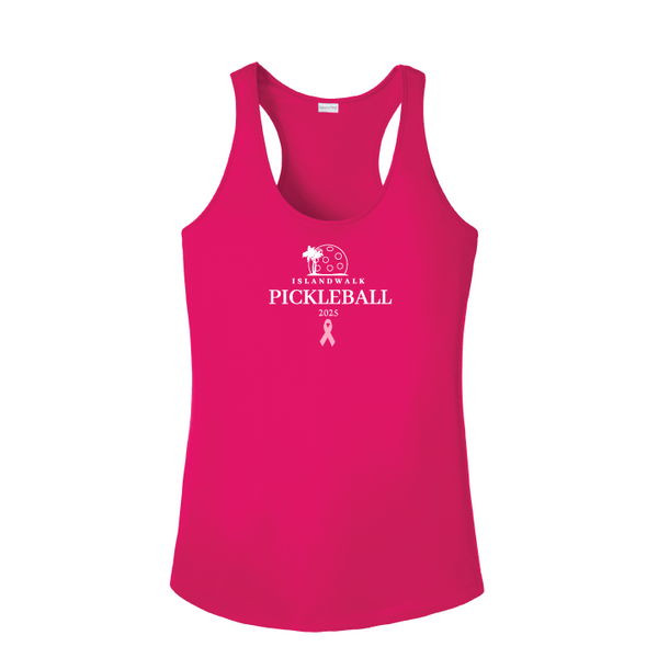 2025 - Option 1 - Special Edition Dink for Pink Islandwalk Pickleball Ladies Performance Racerback