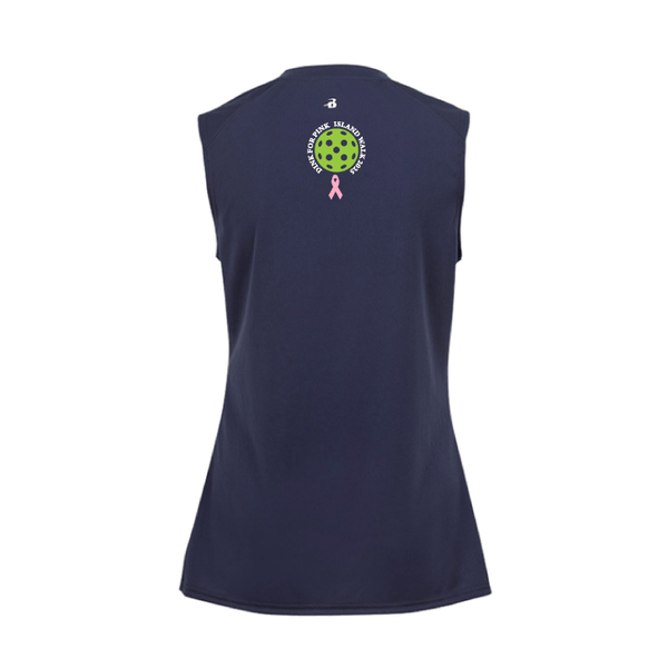 2025 - OPTION 1 - Special Edition Dink for Pink Islandwalk Pickleball Ladies Performance Sleeveless Tank