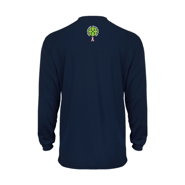 2025 - OPTION 1 - Special Edition Dink for Pink Islandwalk Pickleball Men's Performance Long Sleeve T-Shirt