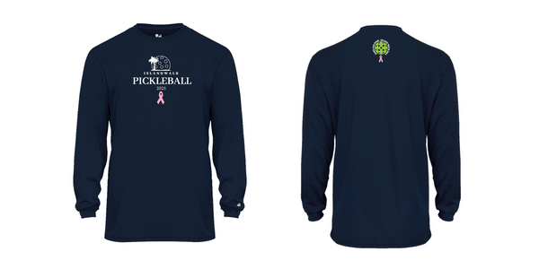 2025 - OPTION 1 - Special Edition Dink for Pink Islandwalk Pickleball Men's Performance Long Sleeve T-Shirt