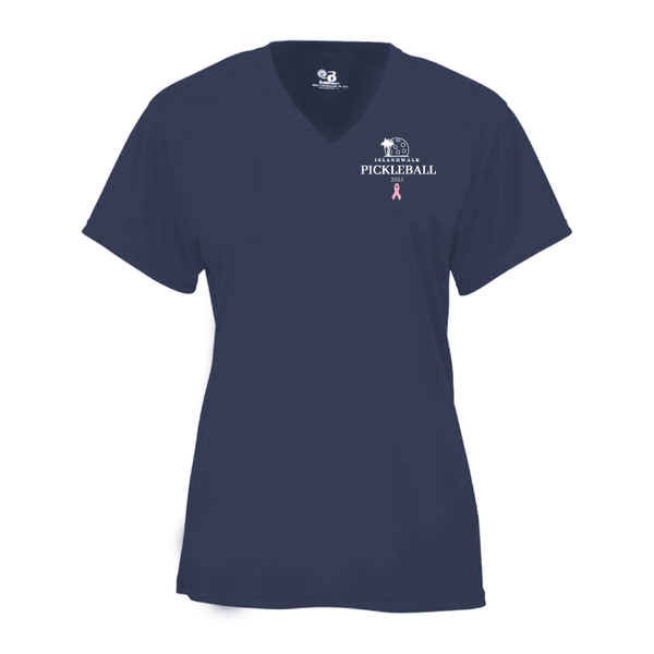 2025 - OPTION 2 -Special Edition Dink for Pink Islandwalk Pickleball Ladies Performance T-Shirt
