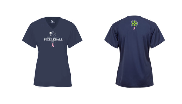 2025 - OPTION 1 -Special Edition Dink for Pink Islandwalk Pickleball Ladies Performance T-Shirt