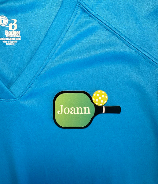Personalized Pickleball Paddle Name Tag - Bag Tag - Magnet