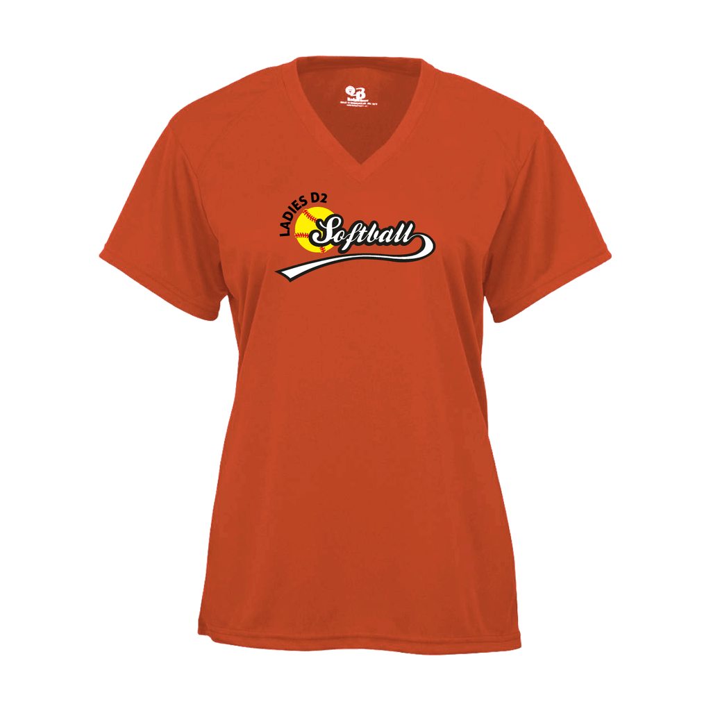 Villages Ladies D2 Softball Short Sleeve Performance Shirt