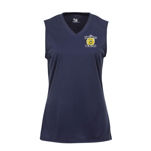 2024 Peace River Picklers Pickleball Ladies Performance Sleeveless Tank - Design 4