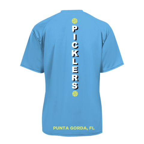 2024 Peace River Picklers Pickleball Men's Performance Short Sleeve Shirt - Design 4