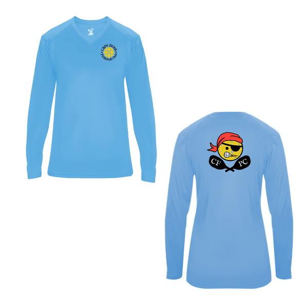 Cape Fear Pickleball Club Ladies Performance Long Sleeve T-Shirt - Option 1
