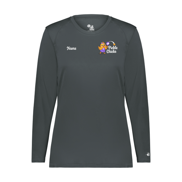 Pickle Chicks Ladies Performance Long Sleeve Shirt