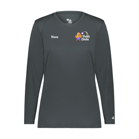 Pickle Chicks Ladies Performance Long Sleeve Shirt