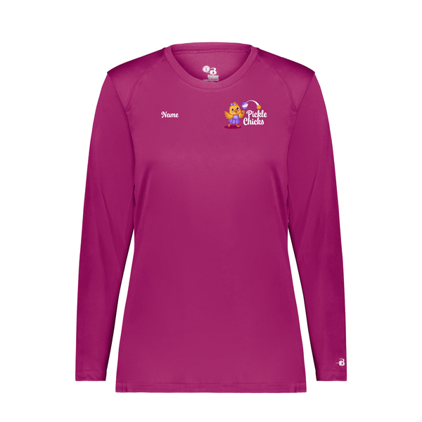 Pickle Chicks Ladies Performance Long Sleeve Shirt