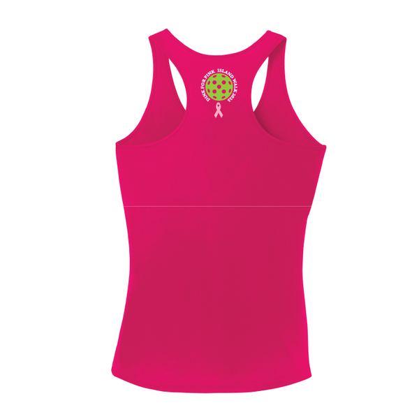 2025 - Option 1 - Special Edition Dink for Pink Islandwalk Pickleball Ladies Performance Racerback
