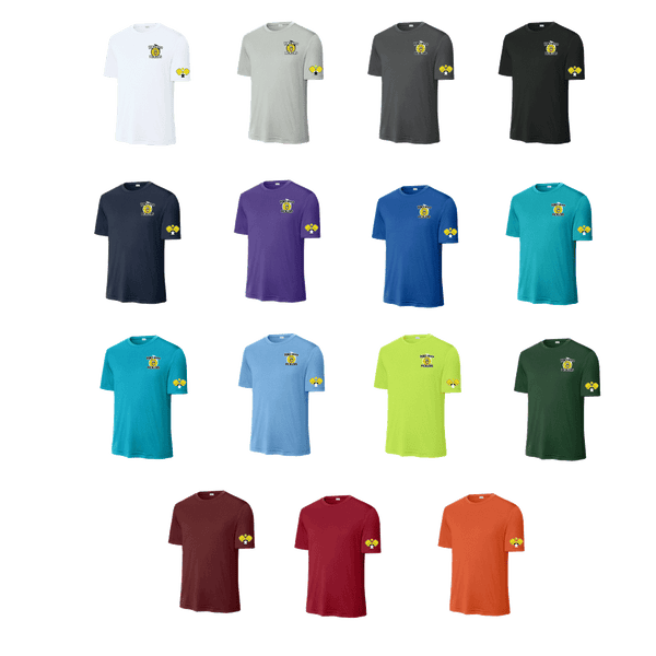 2024 Peace River Picklers Pickleball Men's Performance Short Sleeve Shirt - Design 4