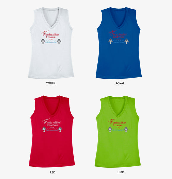 2019 Official Florida Paddlers Rendezvous Ladies Performance Sleeveless Tank