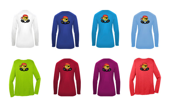 Cape Fear Pickleball Club Ladies Performance Long Sleeve T-Shirt - Option 1