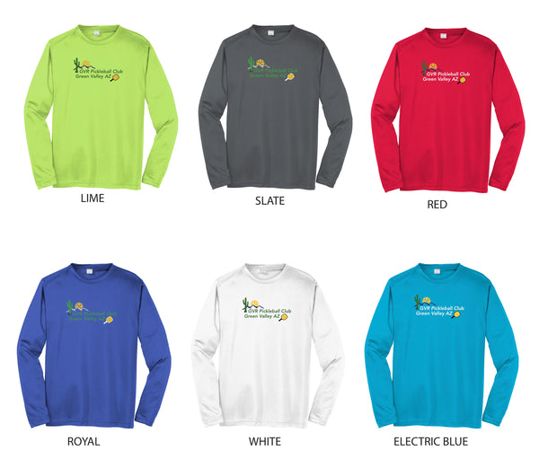 GVR Pickleball Club Men's Performance Long Sleeve Shirt