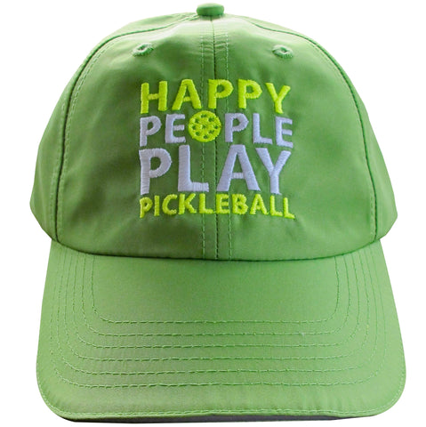 Happy People Play Pickleball Embroidered Performance Dri-Fit Hat by Pickleball Xtra