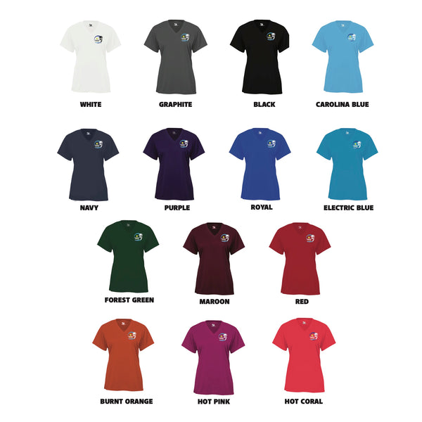 Islandwalk Tennis Ladies Performance T-Shirt - Small Front Chest Logo