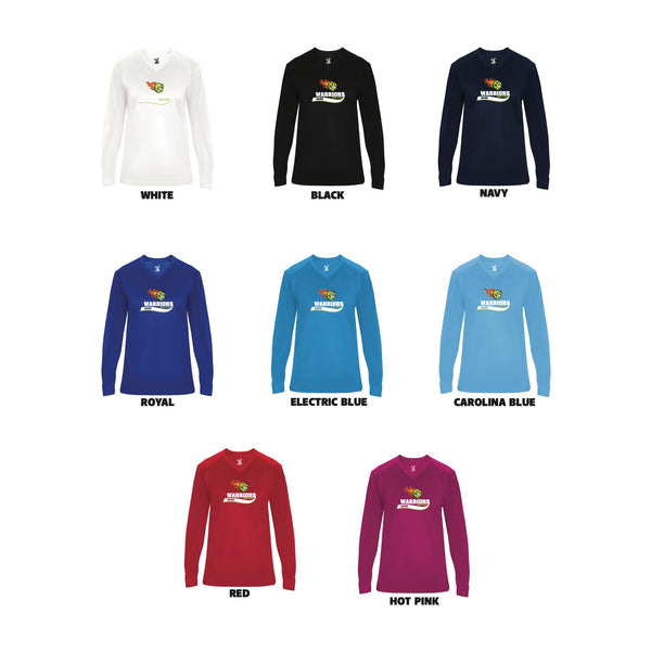 Warriors Ladies Performance Long Sleeve