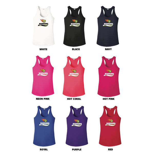 Warriors Ladies Performance Racerback