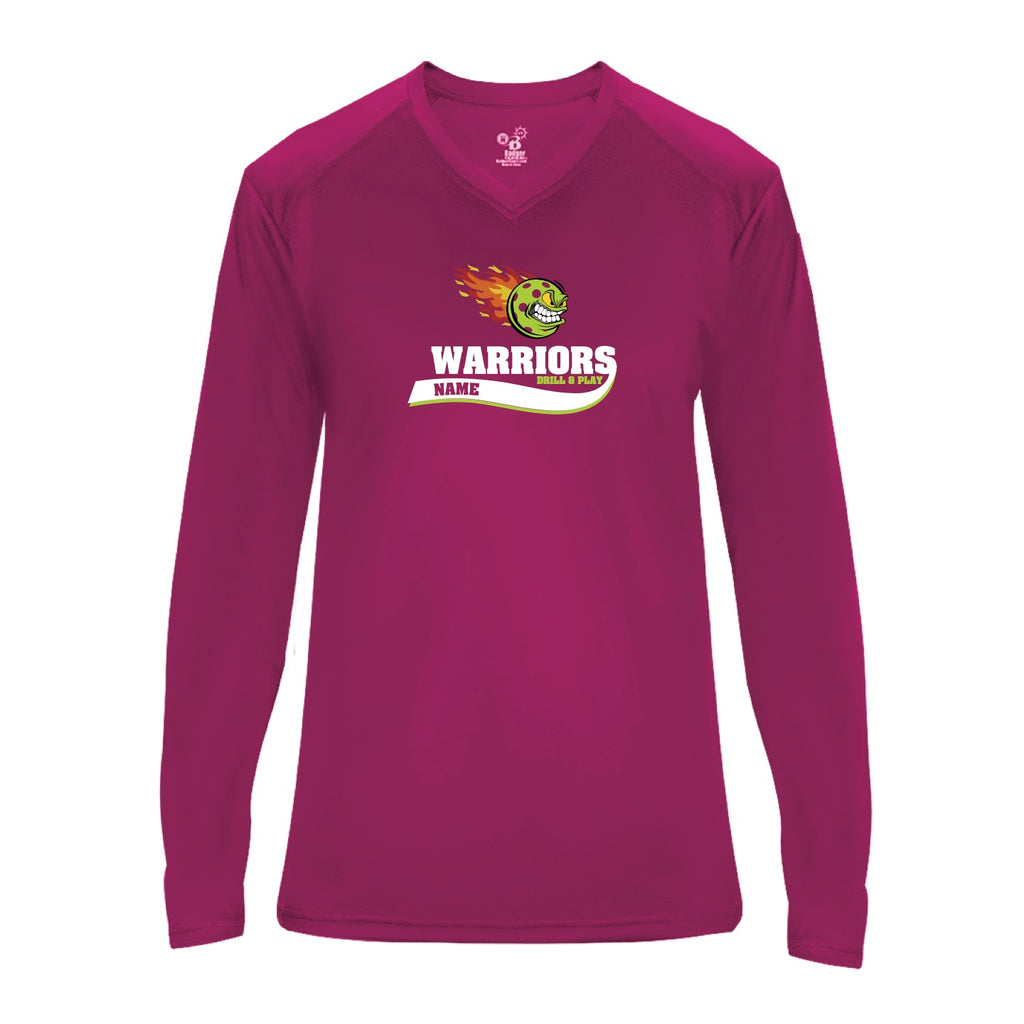 Warriors Ladies Performance Long Sleeve