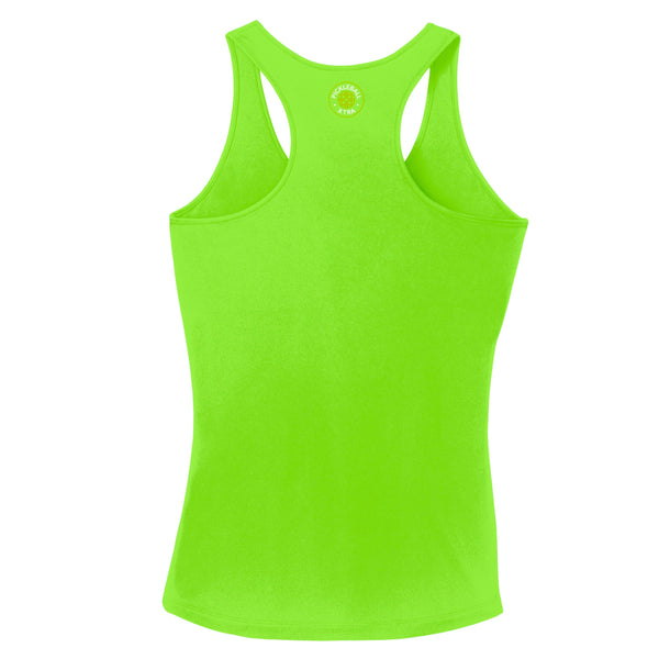 Aspen Pickleball Ladies Performance Racerback Tank - Front Chest Logo