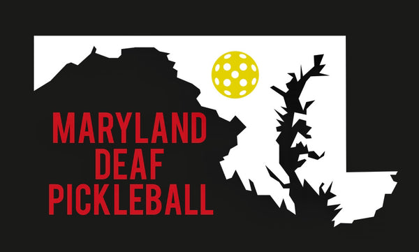Maryland Deaf Pickleball Decal
