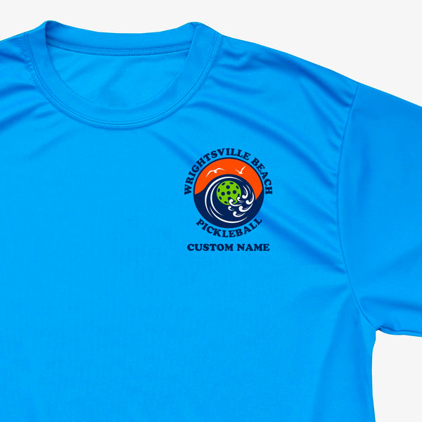 Wrightsville Beach Pickleball Men's Performance T-Shirt - Front Chest Logo