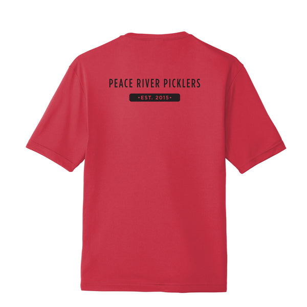 2021 Peace River Picklers Pickleball Men's Performance Short Sleeve Shirt - Design 1