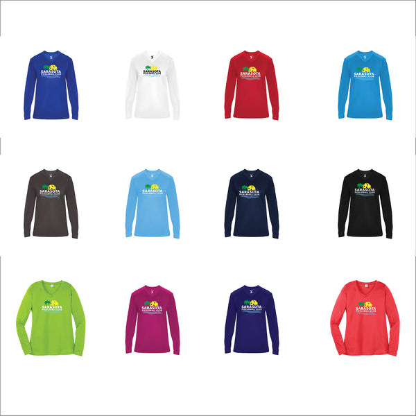 2021 Sarasota Pickleball Club Ladies Performance Long Sleeve Shirt
