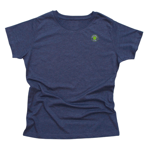 Aspen Pickleball Ladies Vintage Casual Cotton Blend T-Shirt - Back Logo