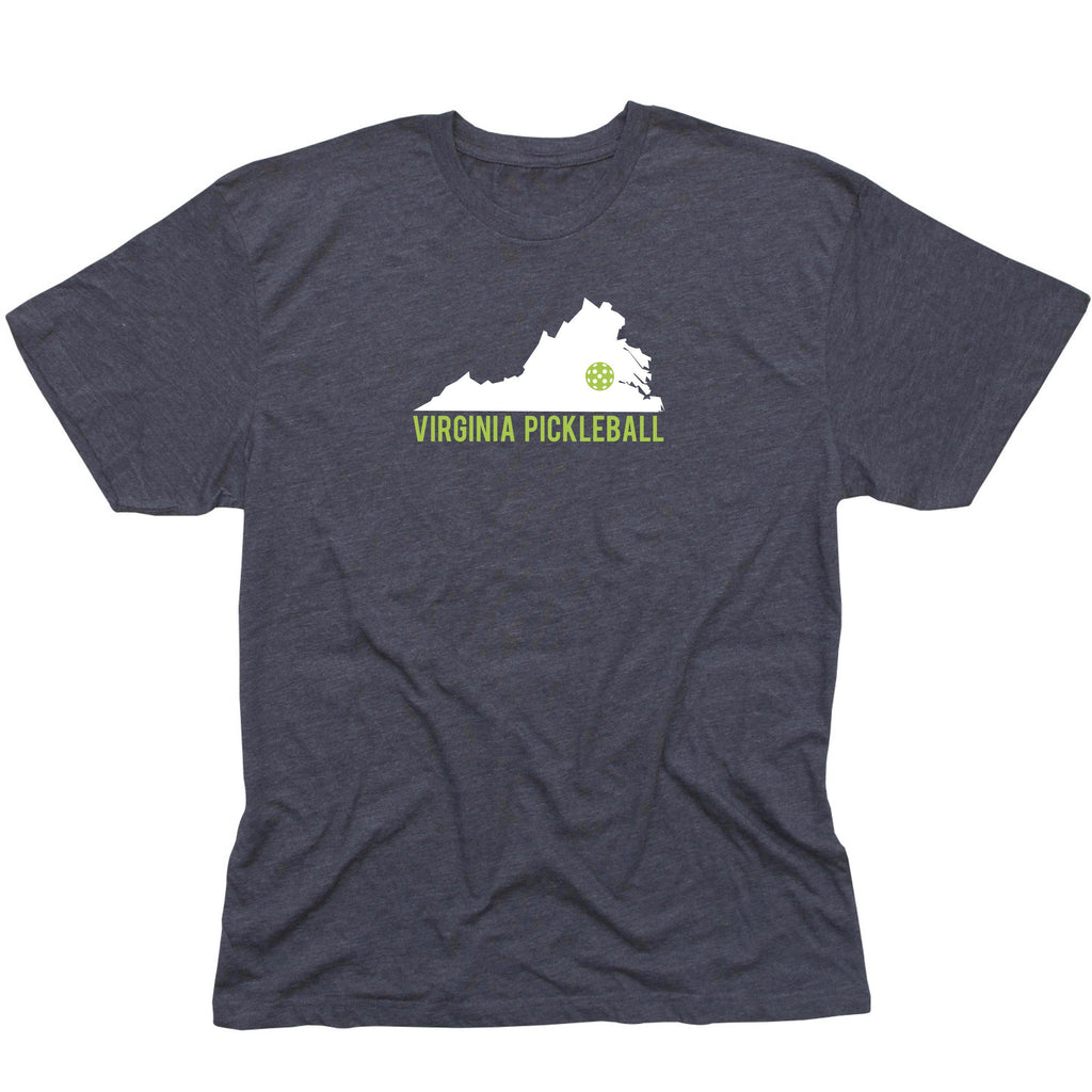 Virginia Pickleball Men's T-Shirt - Vintage Casual Cotton Blend