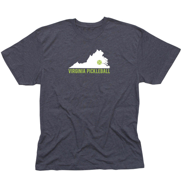 Virginia Pickleball Men's T-Shirt - Vintage Casual Cotton Blend