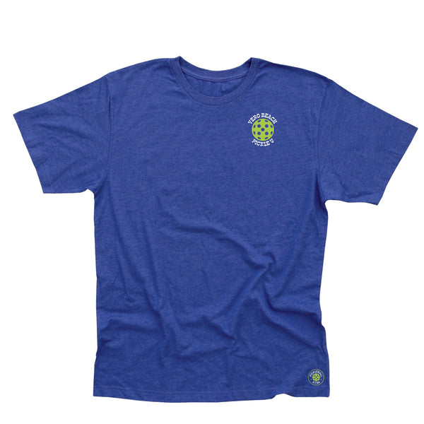 Vero Beach, FL - Pickleball University Club Men's Cotton Blend T-Shirt