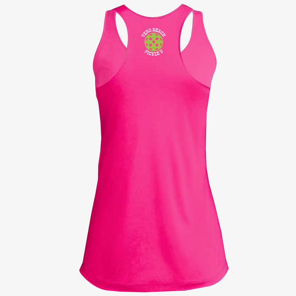 Vero Beach, FL - Pickleball University Club Ladies Performance racerback Tank