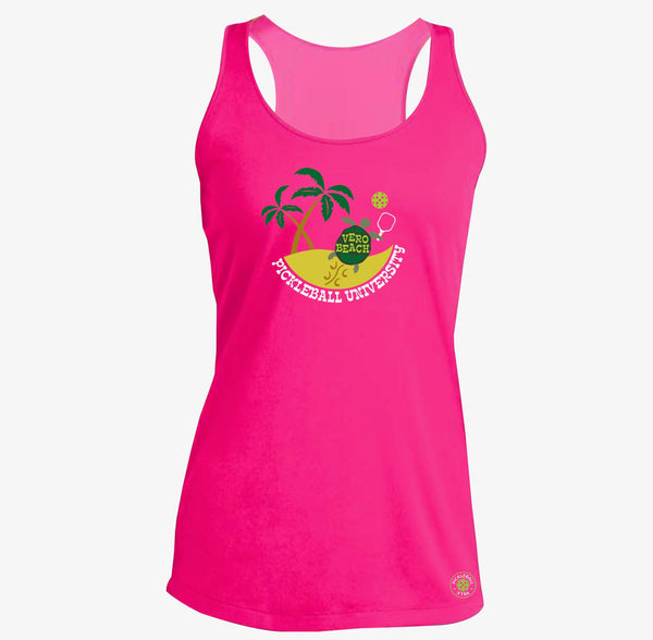 Vero Beach, FL - Pickleball University Club Ladies Performance racerback Tank