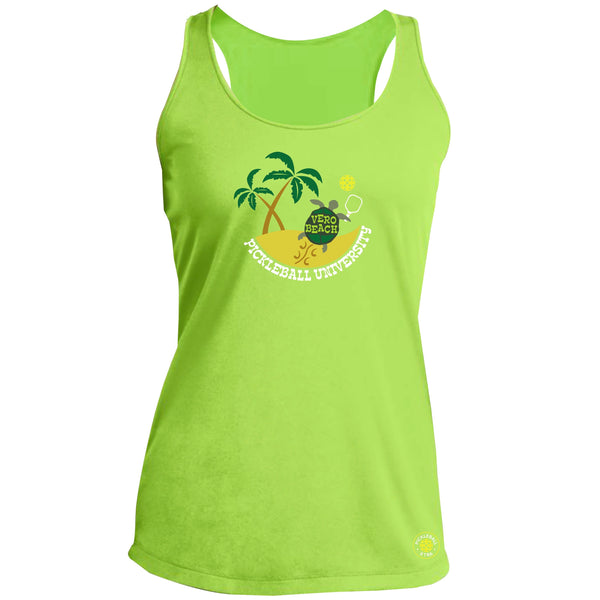 Vero Beach, FL - Pickleball University Club Ladies Performance racerback Tank