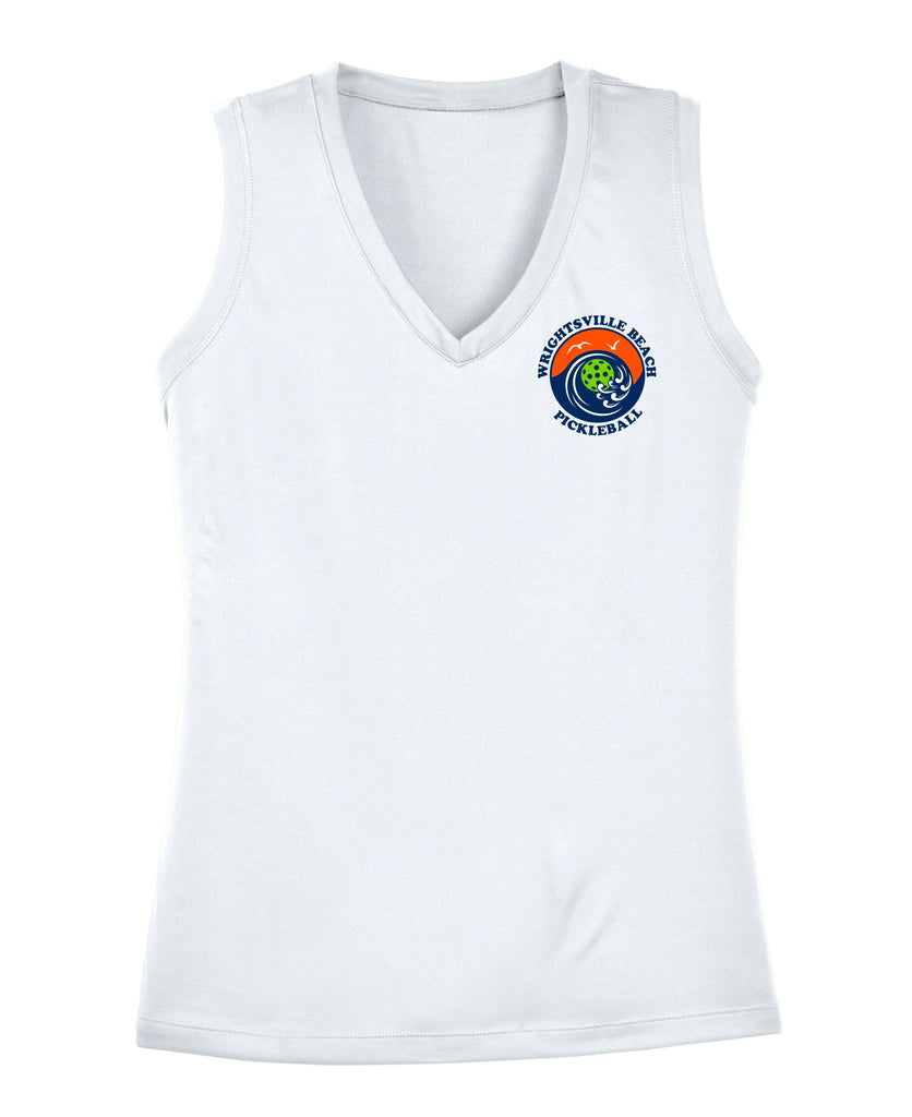 Wrightsville Beach Pickleball Ladies Performance Tank - Front Chest Logo