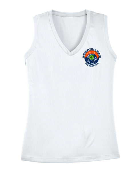 Wrightsville Beach Pickleball Ladies Performance Tank - Front Chest Logo