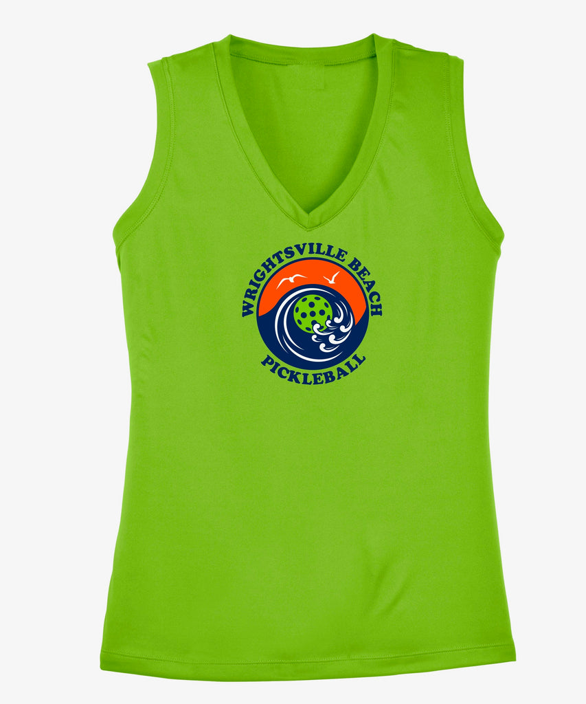 Wrightsville Beach Pickleball Ladies Performance Tank - Front Logo