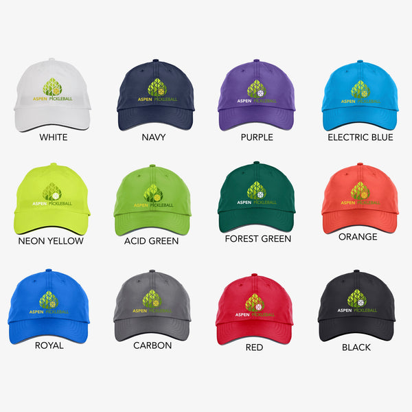 Aspen Pickleball Embroidered Performance Dri-Fit Hat by Pickleball Xtra