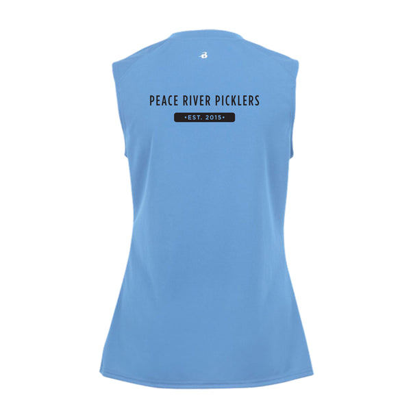 2021 Peace River Picklers Pickleball Ladies Performance Sleeveless Tank - Design 1