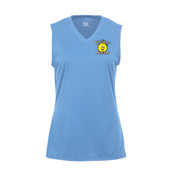 2021 Peace River Picklers Pickleball Ladies Performance Sleeveless Tank - Design 1