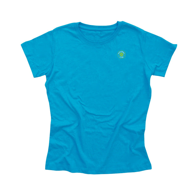 Wrightsville Beach Pickleball Ladies Vintage Casual Cotton Blend T-Shirt - Back Logo