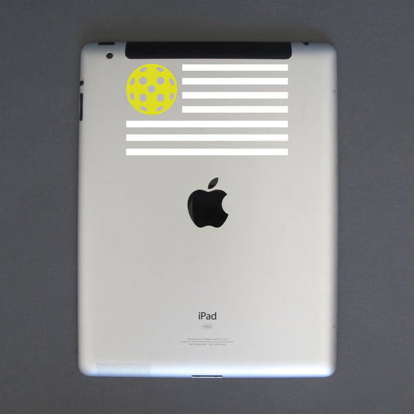 American Flag Pickleball Decal - Bumper Sticker