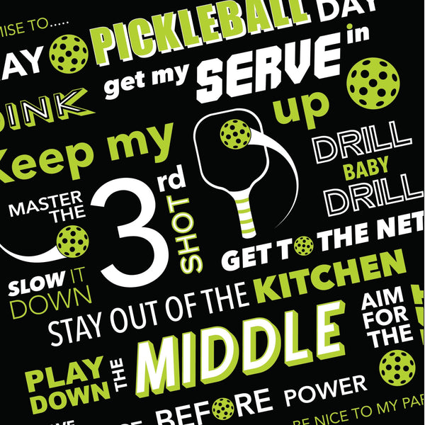 Pickleball Pledge Art Print - Pickleball Poster