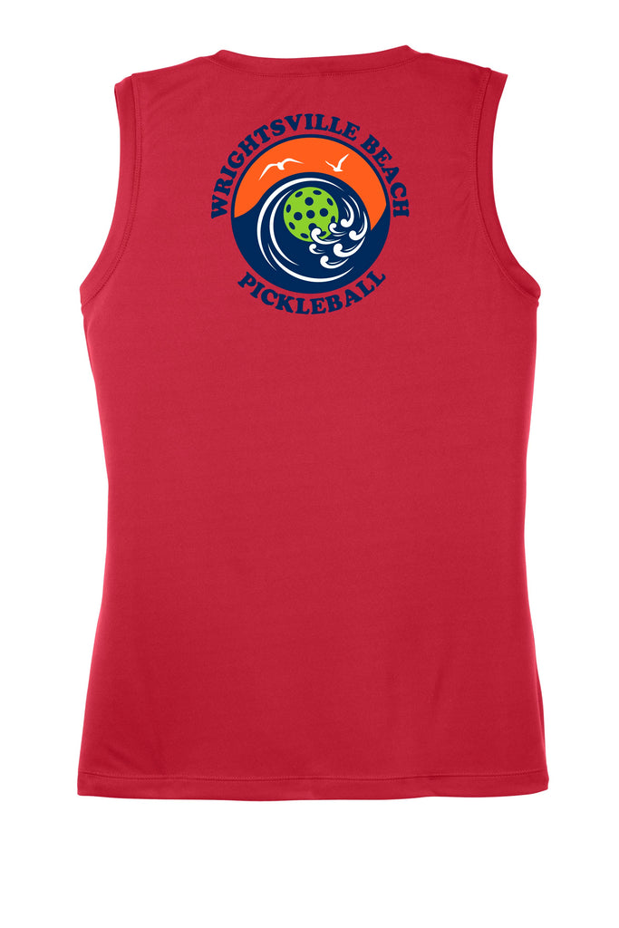 Wrightsville Beach Pickleball Ladies Performance Tank - Back Logo